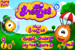 Sneezies Update 2.0 Title Screen
